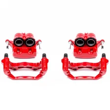 Front RED CALIPER PAIR W/BRKT image 2