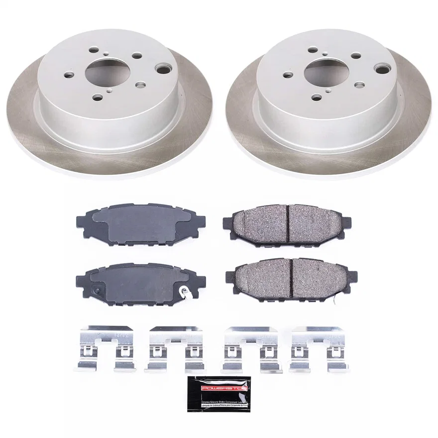 Rear SEMI-COATED ROTOR KIT for Subaru Forester