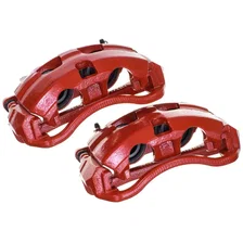 Front RED CALIPER PAIR W/BRKT for Ford image 6