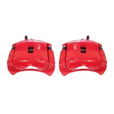 Front RED CALIPER PAIR W/BRKT image 2