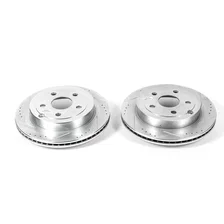 Rear DRILLEDSLOTTED ROTOR PAIR for Pontiac G8 image 2
