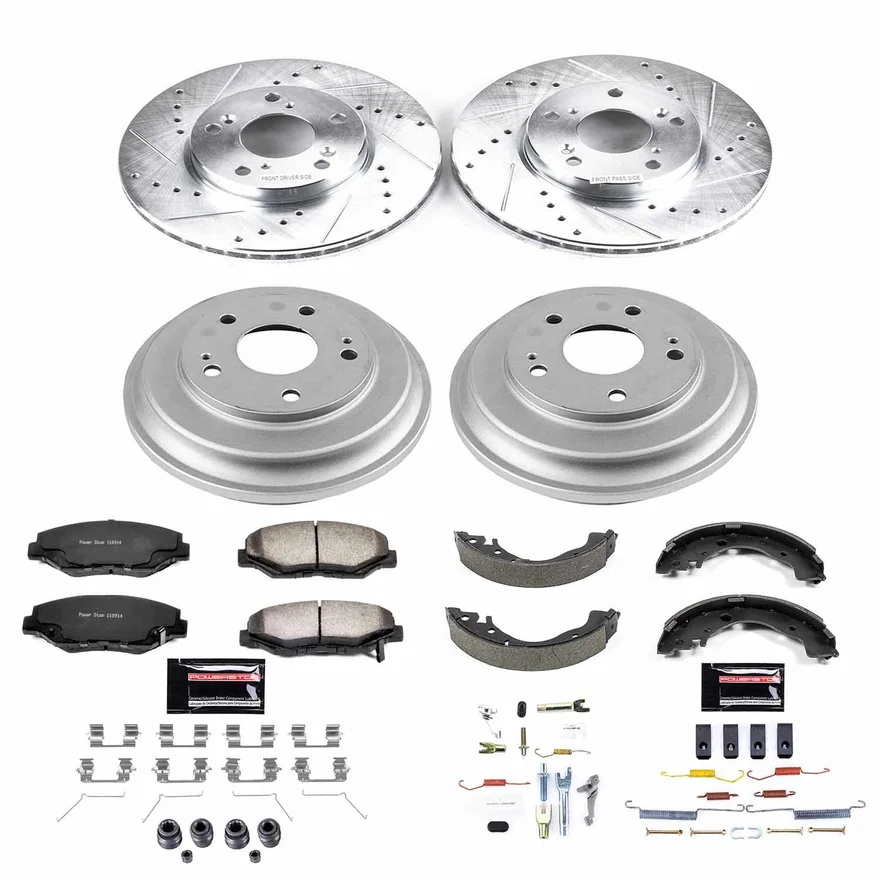 PowerStop K15243DK-36, Z36 TRUCK/TOW BRAKE KIT for Honda Civic