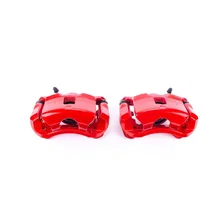 Front RED CALIPER PAIR W/BRKT image 2