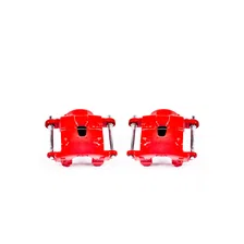 Front RED CALIPER PAIR W/O BRKT image 2