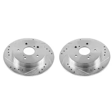 Rear DRILLEDSLOTTED ROTOR PAIR for Suzuki image 2