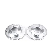 Front DRILLEDSLOTTED ROTOR PAIR image 2