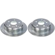 Rear DRILLEDSLOTTED ROTOR PAIR for Jeep image 2