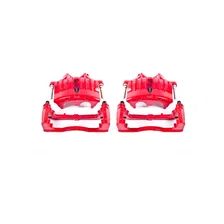 Front RED CALIPER PAIR W/BRKT image 2