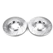 Front DRILLEDSLOTTED ROTOR PAIR image 2