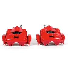 Front RED CALIPER PAIR W/BRKT image 2