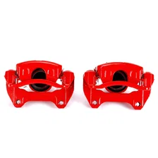 Front RED CALIPER PAIR W/BRKT image 2