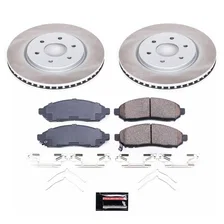 Front SEMI-COATED ROTOR KIT for Nissan Frontier image 1