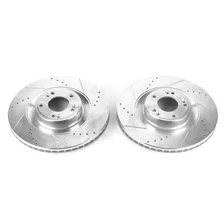 Front DRILLEDSLOTTED ROTOR PAIR image 2