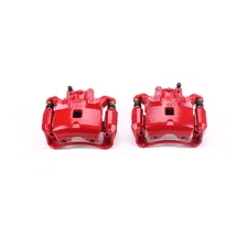 Front RED CALIPER PAIR W/BRKT for Nissan Sentra image 2