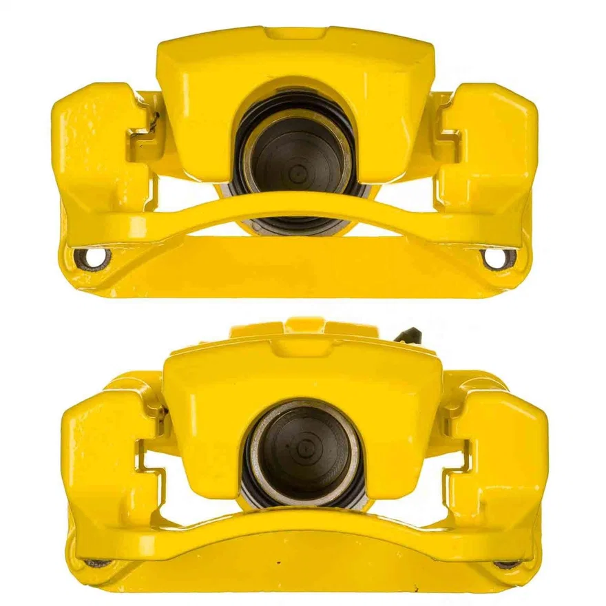 Rear YLW CALIPER PAIR W/BRKT