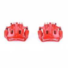 Rear RED CALIPER PAIR W/BRKT for Ford image 2