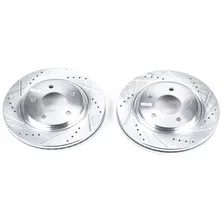 Front DRILLEDSLOTTED ROTOR PAIR image 2