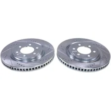 Front DRILLEDSLOTTED ROTOR PAIR for Ford F-150 Lightning image 1