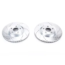 Front DRILLEDSLOTTED ROTOR PAIR image 2