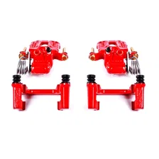 Rear RED CALIPER PAIR W/BRKT for Ford Mustang image 2