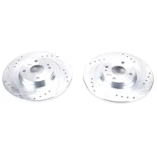 Rear DRILLEDSLOTTED ROTOR PAIR image 2