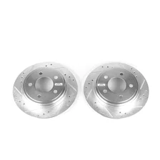 Rear DRILLEDSLOTTED ROTOR PAIR image 2