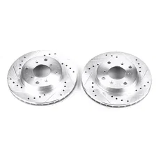Front DRILLEDSLOTTED ROTOR PAIR image 2