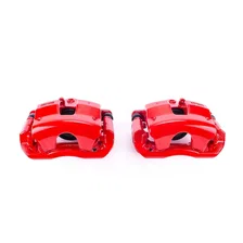 Front RED CALIPER PAIR W/BRKT for Mercedes-Benz image 2