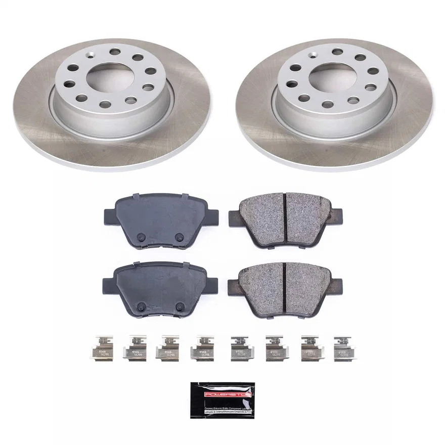 Rear SEMI-COATED ROTOR KIT for Volkswagen