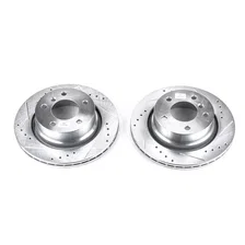 Rear DRILLEDSLOTTED ROTOR PAIR for BMW Z4 image 2