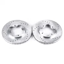 Front DRILLEDSLOTTED ROTOR PAIR image 2