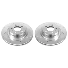 Front DRILLEDSLOTTED ROTOR PAIR for Land Rover Range Rover image 2