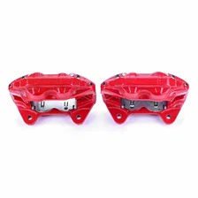 Front RED CALIPER PAIR W/O BRKT image 2