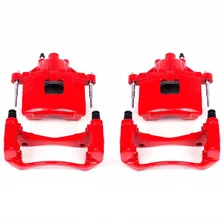 Front RED CALIPER PAIR W/BRKT image 2