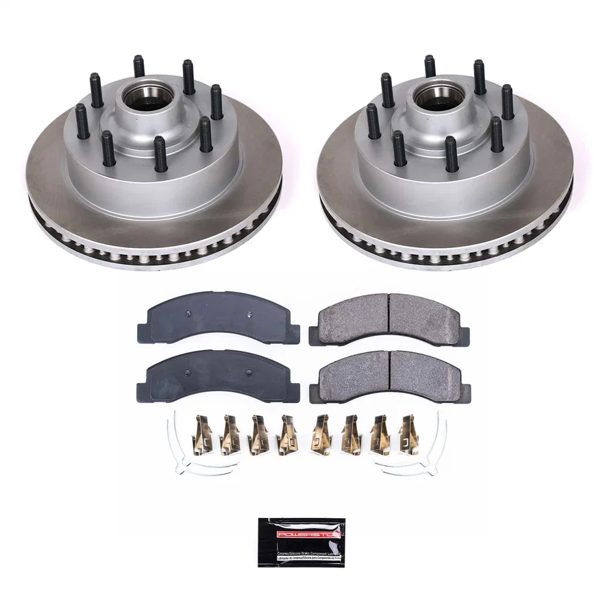 Front SEMI-COATED ROTOR KIT for Ford F-350 Super Duty