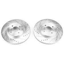 Front DRILLEDSLOTTED ROTOR PAIR image 2