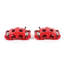 Front RED CALIPER PAIR W/BRKT image 2