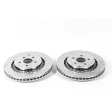 Rear DRILLEDSLOTTED ROTOR PAIR for Chevrolet SS image 2