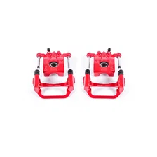 Rear RED CALIPER PAIR W/BRKT for Nissan image 2
