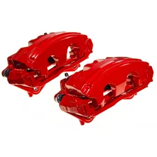 Front RED CALIPER PAIR W/BRKT for Jeep Wrangler image 6
