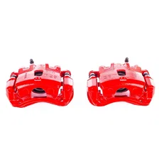 Front RED CALIPER PAIR W/BRKT image 2