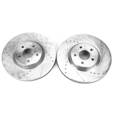 Front DRILLEDSLOTTED ROTOR PAIR image 2
