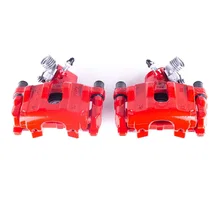 Rear RED CALIPER PAIR W/BRKT image 2