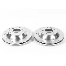 Rear DRILLEDSLOTTED ROTOR PAIR image 2