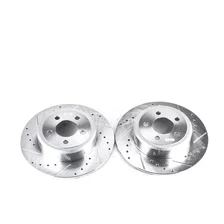 Rear DRILLEDSLOTTED ROTOR PAIR image 2