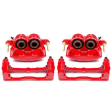 Front RED CALIPER PAIR W/BRKT image 2