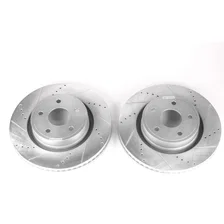 Front DRILLEDSLOTTED ROTOR PAIR for Dodge Ram 1500 image 2