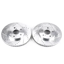 Front DRILLEDSLOTTED ROTOR PAIR image 2