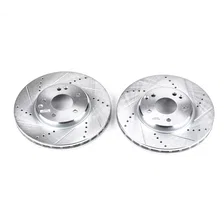 Front DRILLEDSLOTTED ROTOR PAIR image 2