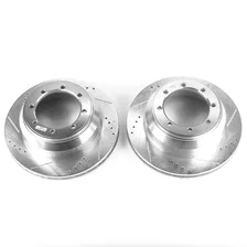 Rear DRILLEDSLOTTED ROTOR PAIR for Ford image 2